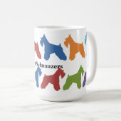 Gerade Schnauzers Kaffeetasse (VorderseiteRechts)