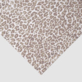 Gerade Schnee-Leopard Seidenpapier (Detail)