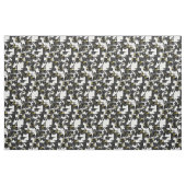 gerade Schwarz-weißes Gelb der Penguins Stoff (Yard (91,4 cm))