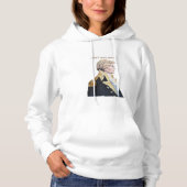 Gerade Sie mit Kapuze Sweatshirt (Vorderseite)