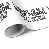 Gerade so dumm geschenkpapier (Rolleneckpunkt)