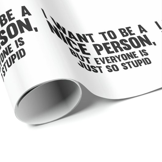 Gerade so dumm geschenkpapier (Rolleneckpunkt)