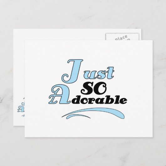 Gerade so entzückend postkarte (Vorne/Hinten)