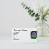 Gerade stillstehender Grundstein Visitenkarte (Stehend Vorderseite)