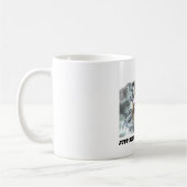 Gerade Surfin durch Zeit (Herzog On Surfboard) Kaffeetasse (Links)
