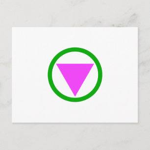 Gerade-Symbol-Postkarte Postkarte