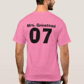 Gerade T-Shirt (Rückseite)