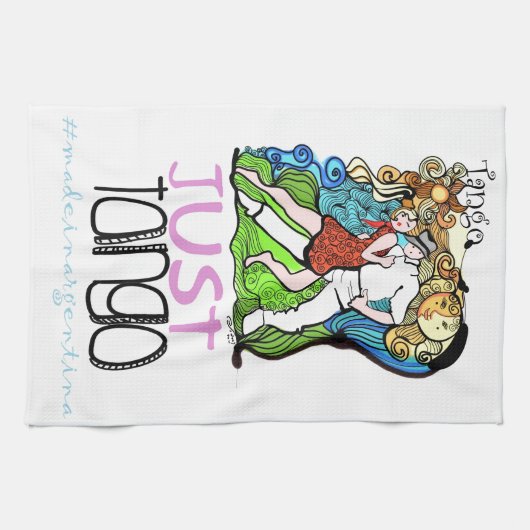 Gerade Tango hergestellt in Argentinien Handtuch (Horizontal)