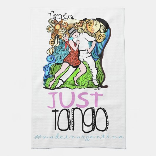 Gerade Tango hergestellt in Argentinien Handtuch (Vertikal)