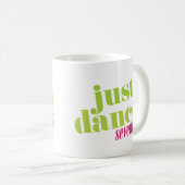 Gerade Tanz - Grün Kaffeetasse (VorderseiteRechts)