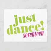 Gerade Tanz - Grün Postkarte (Vorderseite)