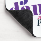 Gerade Tanz - lila Mousepad (Ecke)