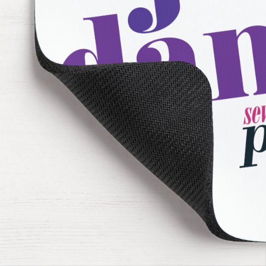 Gerade Tanz - lila Mousepad (Ecke)