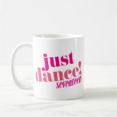 Gerade Tanz - Rosa Kaffeetasse (Links)