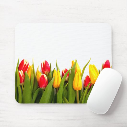 Gerade Tulpen Mousepad (Mit Mouse)