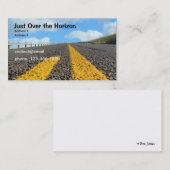 Gerade über dem Horizont Visitenkarte (Vorne/Hinten)