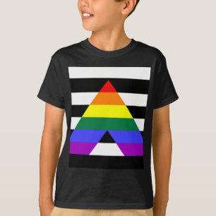 Gerade Verbündetflagge T-Shirt