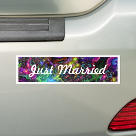 Gerade verheiratet autoaufkleber (Auf Auto)