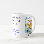 Gerade verheiratet danke Tasse (2C) (VorderseiteRechts)