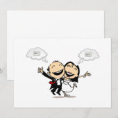 Gerade verheiratet einladung (Vorne/Hinten)