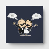 Gerade verheiratet fotoplatte (Vorderseite)