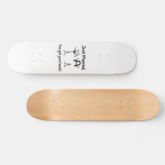 Gerade verheiratet, got ich Ihre Rückseite! Skateboard (Horizontal)