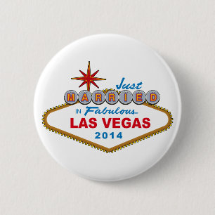 Gerade verheiratet in fabelhaftem Las Vegas 2014 Button