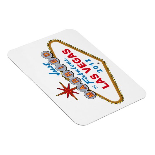 Gerade verheiratet in Fabulous Las Vegas 2012 Vega Magnet (Rechte Seite)