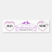 Gerade verheiratet - kundengerecht autoaufkleber (Vorne)