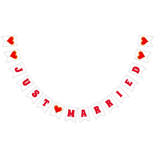 GERADE VERHEIRATET - Liebe 1 Wimpelkette (Alle)