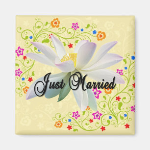 Gerade verheiratet magnet