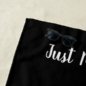 Gerade verheiratet Mr. und Mrs. Strandtuch für fri (Beispiel)