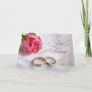 Gerade verheiratet oder gerade Eloped Mitteilung Ankündigung