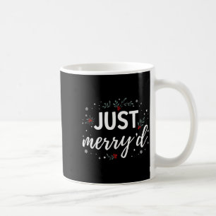 Gerade verheiratet passende Weihnachts-Hochzeitsfe Kaffeetasse
