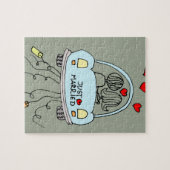 Gerade verheiratet puzzle (Horizontal)