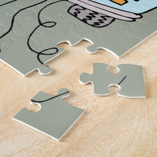 Gerade verheiratet puzzle (Seite)