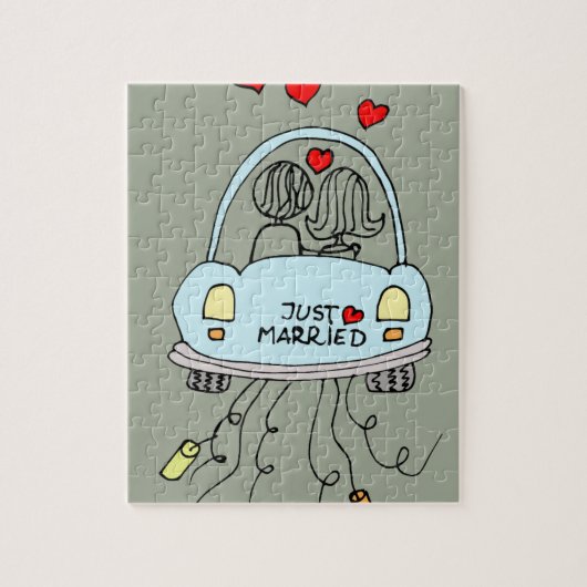 Gerade verheiratet puzzle (Vertikal)