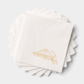 Gerade verheiratet Taxi Cocktail Hochzeit Servietten Mit Folie (Insitu (Gestapelt))