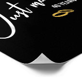 Gerade verheiratet vor 40 Jahren Funny 40. Wedding Poster (Ecke)