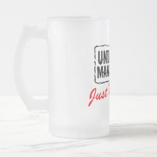 Gerade verheiratete Bier-Tasse | unter neuem Mattglas Bierglas (Links)