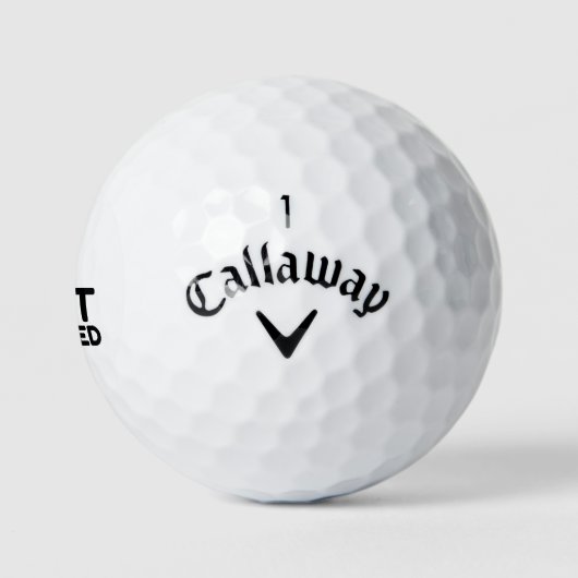 GERADE VERHEIRATETE BRIDE GROOM GOLFBALL (Logo)