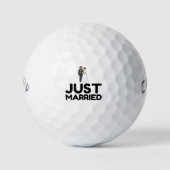 GERADE VERHEIRATETE BRIDE GROOM GOLFBALL (Vorderseite)