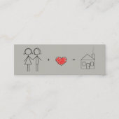 Gerade verheiratete Frauen-neue Adresse Mini Visitenkarte (Vorderseite)