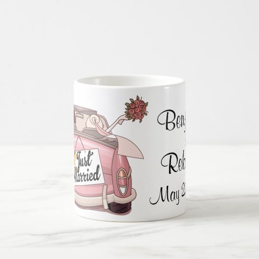 Gerade verheiratete Paar-Gewohnheit Kaffeetasse (Mittel)