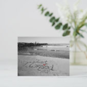 Gerade verheiratete Postkarte (Stehend Vorderseite)