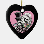 Gerade verheiratete Schädel Keramikornament (Rechts)