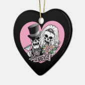 Gerade verheiratete Schädel Keramikornament (Links)