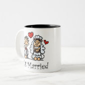 Gerade verheiratete Tasse (Vorderseite Links)