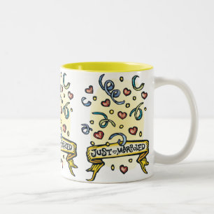 Gerade verheiratete Tasse