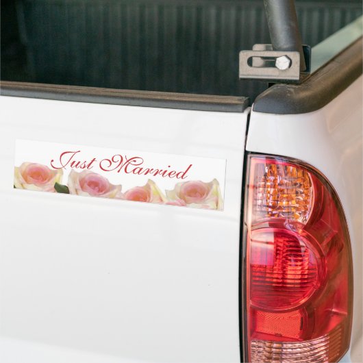 Gerade verheirateter Autoaufkleber (Auf Lkw)